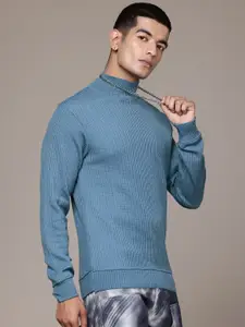 The Roadster Lifestyle Co. High-Neck Ribbed Pullover