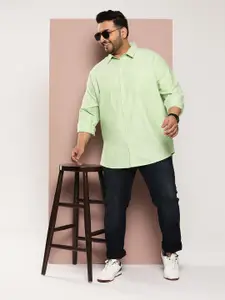 Sztori Men Plus Size Classic Pure Cotton Casual Shirt
