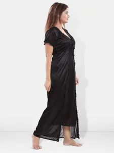 Be You V-Neck Maxi Nightdress with Robe