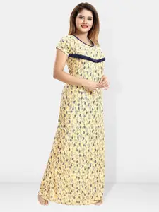 Be You Floral Printed Maternity Maxi Nightdress