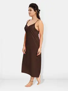 Be You V-Neck Satin Maxi Nightdress With Robe