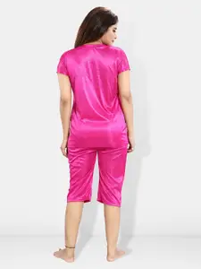 Be You 6 Pieces Satin Maxi Nightdress