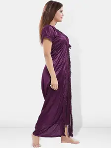 Be You Satin Maxi Nightdress with Robe
