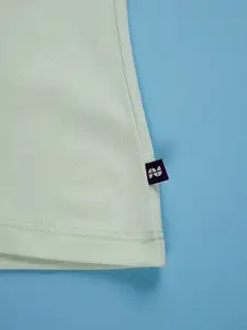 Purple United Kids Girls Printed Pure Cotton T-shirt with Shorts