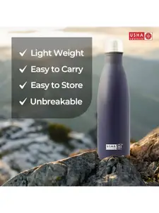 USHA SHRIRAM Assorted 6 Pcs Double Wall Vacuum Stainless Steel Water Bottles 500 ml Each