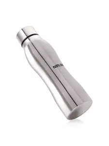 NIRLON Silver-Toned Stainless Steel Solid Water Bottle 1L