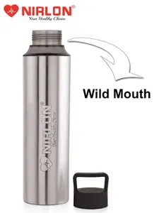 NIRLON Silver-Toned 2 Pieces Stainless Steel BPA Free Water Bottle 900ml