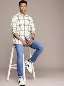 Nautica Pure Cotton Classic Fit Checked Casual Shirt