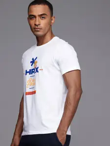 HRX by Hrithik Roshan Brand Logo Printed Pure Cotton T-shirt