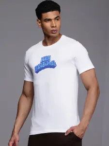 HRX by Hrithik Roshan Typography Printed Pure Cotton T-shirt