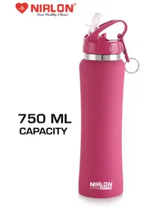 NIRLON Green & Pink 2 Pcs Stainless Steel Water Bottle 750 ml