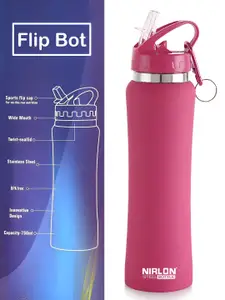 NIRLON Pink Single Stainless Steel Solid Water Bottle 750 ml