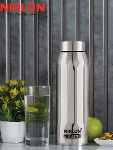 NIRLON Silver-Toned Stainless Steel Water Bottle 1L