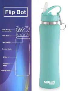 NIRLON Green 2 Pcs Stainless Steel Water Bottle 750 ml