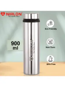 NIRLON Eco Lite Silver-Toned 4 Pieces Stainless Steel Water Bottles 900ml Each