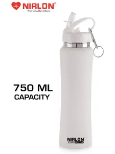 NIRLON Sea Green & White 2 Pieces Stainless Steel Sipper Water Bottle 750 ml