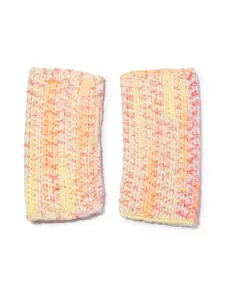 Magic Needles Women Patterned Fingerless Acrylic Winter Gloves