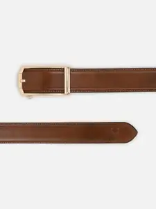 Allen Solly Men Textured Genuine Leather Formal Belt