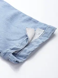 The Roadster Life Co. Men Pure Cotton Relaxed Fit Light Fade Cargo Styles Jeans