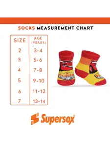 Supersox Boys Pack Of 3 Cotton Ankle-Length Socks