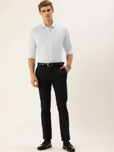 Peter England Pure Cotton Nuvo Slim Fit Conversational Printed Formal Shirt