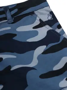 Gini and Jony Boys Camouflage Printed Cotton Cargo Shorts