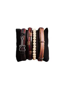 SALTY Men Leather Multistrand Bracelet