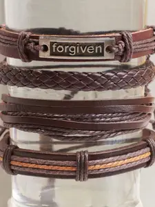 SALTY Men Leather Multistrand Bracelet