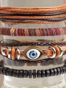 SALTY Men Leather Multistrand Bracelet