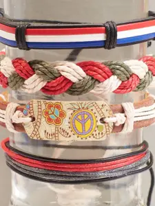 SALTY Men Leather Multistrand Bracelet