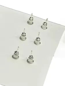 Jewels Galaxy  Set Of 7 Silver-Plated Contemporary Studs & Drop Earrings