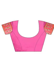 Mitera Geometric Printed Pure Chiffon Saree