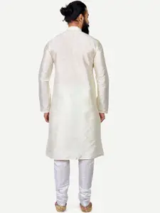 Anouk Mandarin Collar Full Sleeves Art Silk Straight Kurta