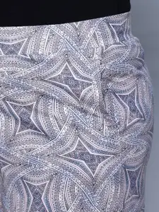 IN Love Women Plus Size Printed Mid-Rise Cotton Straight Lounge Pant