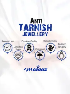 MEENAZ Men Silver-Plated Kada Bracelet