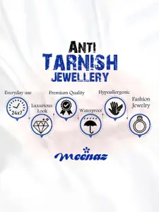 MEENAZ Men Silver-Plated Kada Bracelet