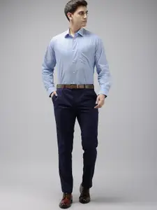 Van Heusen Pure Cotton Custom Fit Opaque Striped Formal Shirt