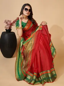 Mitera Woven Design Zari Silk Cotton Kota Saree