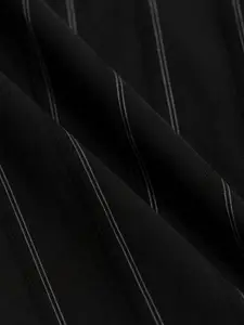 Snitch Classic Slim Fit Striped Cutaway Collar Cotton Casual Shirt