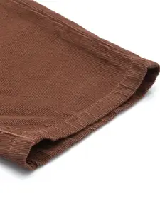 The Roadster Life Co. Men Straight Fit Corduroy Pure Cotton Chinos Trousers