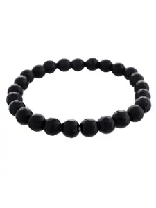 Silvermerc Designs Women Brass  Onyx Beaded Bracelet