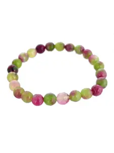 Silvermerc Designs Women Brass Onyx Beaded  Bracelet