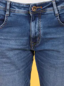 V-Mart Men Mid-Rise Slim Fit Heavy Fade Cotton Jeans