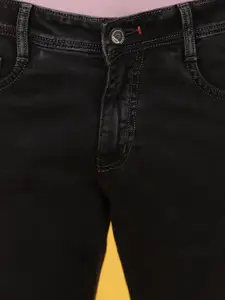 V-Mart Men Mid-Rise Dark Shade Clean Look Cotton Denim Jeans