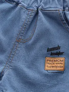 INCLUD Boys Graphic Printed Round Neck T-shirt With Shorts