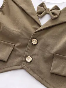 INCLUD Boys Short Sleeves Round Neck Cotton T-shirt with Shorts