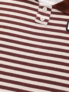 INCLUD Boys Shirt Collar Striped T-shirt with Shorts