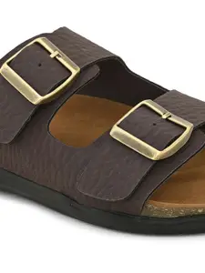The Roadster Lifestyle Co. Men Brown Slip-On Casual Sandals