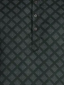 Anouk Geometric Woven Design Thread Work A-Line Kurta