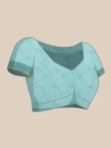 Silk Land Floral Chanderi Cotton Digital Print Saree